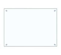 vidaXL Protector contra salpicaduras cocina vidrio templado 70x50 cm