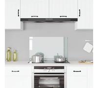 vidaXL Salpicadero de cocina – Vidrio templado transparente 80x50 cm, resistente al calor y rayaduras