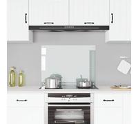 vidaXL Protector contra salpicaduras cocina vidrio templado 80x60 cm