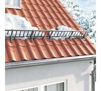 vidaXL Protector de nieve para techo Gris antracita Acero