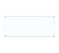 vidaXL Protector contra salpicaduras cocina vidrio templado 100x40 cm
