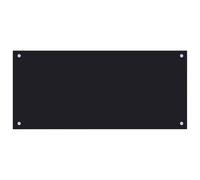 vidaXL Protección Salpicaduras Cocina Vidrio Templado Negro 90x40 cm