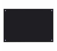 vidaXL Protector salpicaduras cocina – Vidrio templado 90x50 cm – Negro, protección grasa