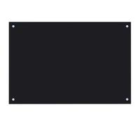 vidaXL Protección Salpicaduras Cocina Vidrio Templado Negro 90x60 cm