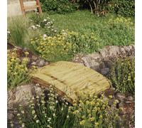 vidaXL Puente de jardín madera maciza pino impregnada 110x74 cm