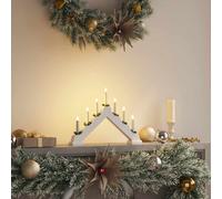 vidaXL Puente de velas navideñas con 7 LED 39.5 x 5 x 29 cm