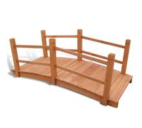 vidaXL Puente para jardín 140x60x56 cm