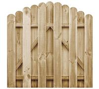 vidaXL Puerta Arqueada de Jardín Cancela Patio 100x100 cm Madera de Pino
