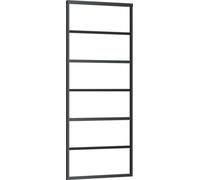 vidaXL Puerta corredera de vidrio ESG y aluminio, 76x205 cm, color
