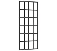 vidaXL Puerta Corredera ESG Vidrio y Aluminio Negra Salón Entrada Dimensiones 76 x 205 cm, 90 x 205 cm, 102 x 205 cm