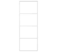 vidaXL Puerta Corredera Herrajes Entrada Corrediza Deslizante Cuarto de Baño Salón Sala de Estar Habitación ESG Vidrio y Aluminio 76x205 cm Blanco