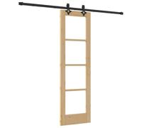 vidaXL Puerta corredera Natural 61 x 198,5 cm – Moderna, vidrio para sala, separador funcional