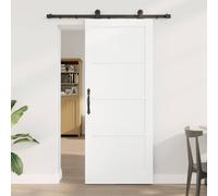 vidaXL Puerta Corredera ORKDAL 83 x 202 cm Madera de Pino Maciza