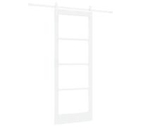 vidaXL Puerta Corredera ORKDAL 83 x 211 cm, Sala de Estar, Puerta corredera Moderna, Madera de Pino Duradera, Vidrio, Divisor Elegante, diseño contemporáneo