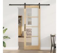 vidaXL Puerta corredera ORKDAL, color natural y , 73,5 x 198,5 cm