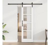 vidaXL Puerta Corredera ORKDAL y Negro 61 x 198,5 cm