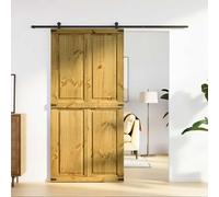 vidaXL Puerta Corrediza CORONA 100 x 210 cm Madera de Pino Maciza