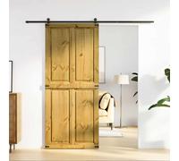vidaXL Puerta Corrediza CORONA 90 x 210 cm Madera de Pino Maciza