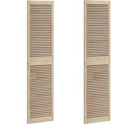 vidaXL: Puerta de armario con bisagra, 2 unidades, color natural, 201 x 2,1 x 49,5 cm