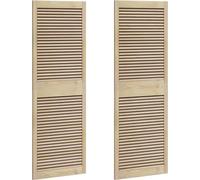 vidaXL: Puerta de armario con bisagras, 2 unidades, color natural, 170 x 2,1 x 59,5 cm