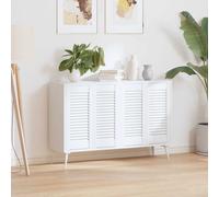vidaXL Puerta de armario de lamas 4 uds blanco 61,5x29,5 cm