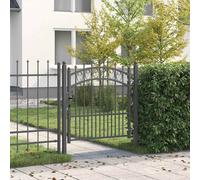 vidaXL Puerta de cerca con picos EMMEN 104 x 97 cm