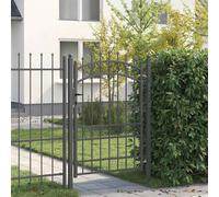 vidaXL Puerta de cerca con picos EMMEN 170 x 100 cm