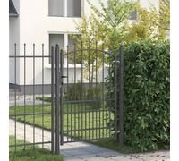 vidaXL Puerta de cerca con picos EMMEN 170 x 100 cm
