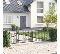 vidaXL Puerta de Cerca con Punta de Lanza KAMPEN 305 x 78 cm