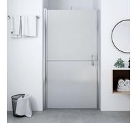 vidaXL Puerta de ducha de vidrio templado esmerilado 100x178 cm