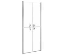 vidaXL Puerta de Ducha Transparente (93-96)x190 cm Cabina Baño Aseo Mampara Color Plateado, Negro, y mas