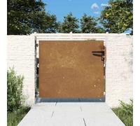 vidaXL Puerta de jardín acero corten 85x75 cm