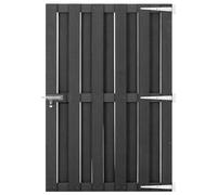 vidaXL Puerta de Jardín de WPC Gris Verja Entrada de Patio Terraza Cerca Dimensiones 100 x 60 cm, 100 x 80 cm, 100 x 100 cm y mas