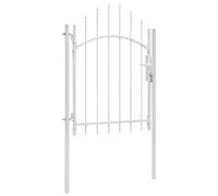 vidaXL Puerta de jardín Woerden acero 1x1,5 m blanco