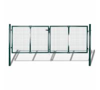 vidaXL Puerta de Malla para jardín Valla reja Pared 300x75 cm