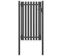 vidaXL Puerta de valla del jardín de acero gris antracita 1x2,25 cm