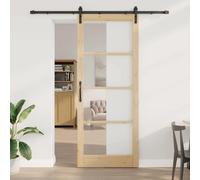 vidaXL Puerta deslizante Otro ORKDAL Marrón 93 x 232 cm