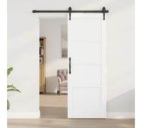 vidaXL Puerta Interior 73,5 x 198,5 cm Madera contrachapada Blanco