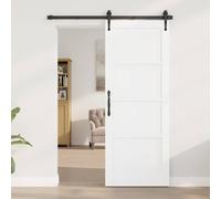 vidaXL Puerta Interior 78 x 202 cm Madera contrachapada Blanco