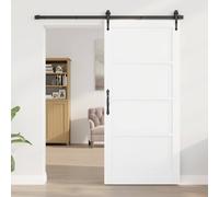 vidaXL Puerta Interior 93 x 202 cm Madera contrachapada Blanco