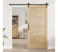 vidaXL Puerta Interior 93 x 202 cm Madera contrachapada Natural