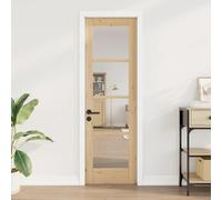 vidaXL Puerta interior ORKDAL Marrón 61 x 198,5 cm – Moderna para dormitorio y divisor de espacios