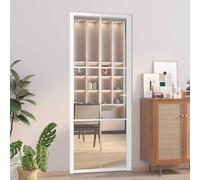 vidaXL Puerta Interior de Vidrio y Aluminio Mate Corrediza Habitación Color Blanco y escarcha, Negro y escarcha, Blanco y transparente y mas