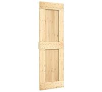 vidaXL Puerta Narvik Natural 70 x 210 cm Madera de Pino Sólido, Puerta Rectangular Moderna, Interior de Pino, Ahorra Espacio, Separador Contemporáneo de Habitaciones, Diseño Funcional