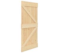 vidaXL Puerta Narvik Natural 90 x 210 cm Madera de Pino Sólido, Puerta Rectangular Moderna, Interior de Pino, Ahorra Espacio, Separador Contemporáneo de Habitaciones, Diseño Funcional