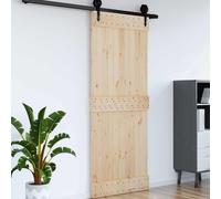 vidaXL Puerta NARVIK Natural 90 x 210 cm Madera de Pino Sólido