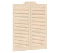 vidaXL Puertas batientes 100 x 40 cm Madera de Pino Maciza Natural
