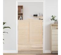 vidaXL Puertas batientes 100 x 50 cm Madera de Pino Maciza Natural