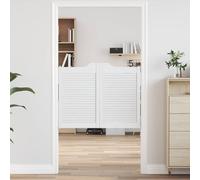 vidaXL Puertas batientes 2 uds. 80 x 50 cm Madera de Pino Maciza