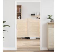 vidaXL Puertas batientes 2 uds. 80 x 50 cm Madera de Pino Maciza